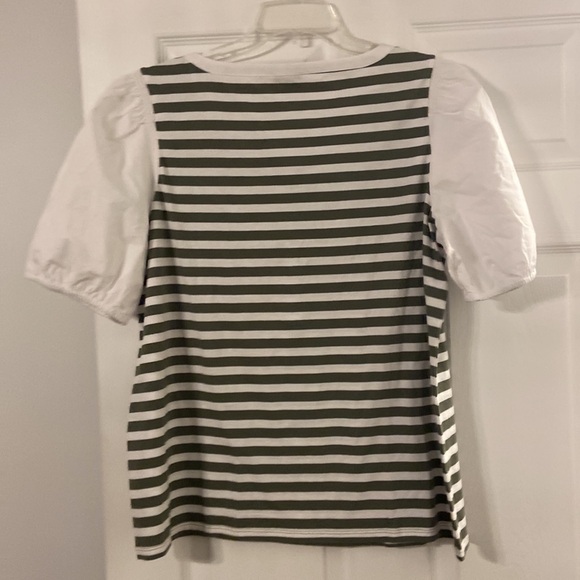 TALBOTS Women’s Shirt size 1X brand new with tag color white & sage green - Picture 7 of 12